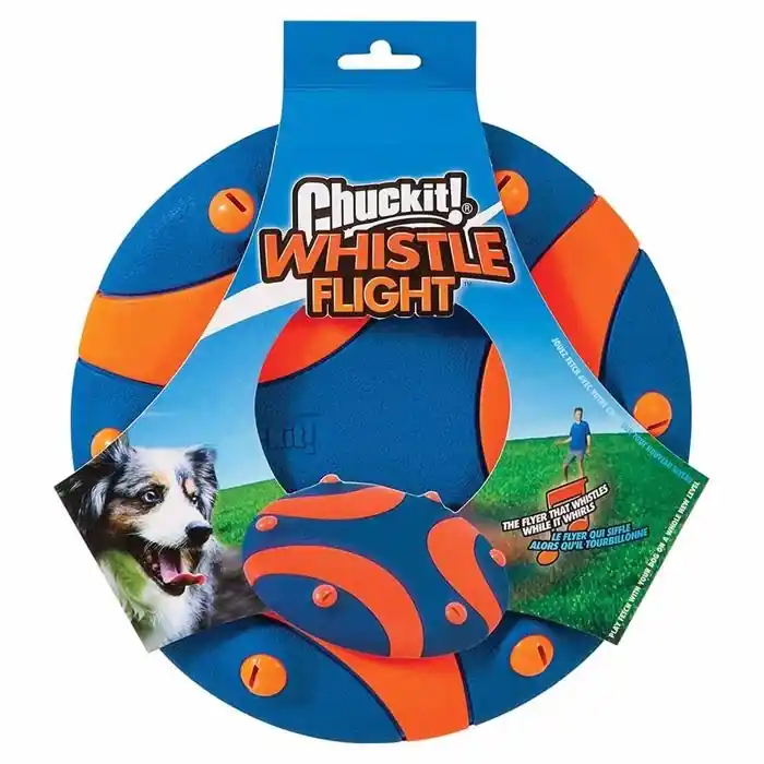 Chuckit Whistle Flight Hundfrisbee Som Gör Visselljud Trygg betalning